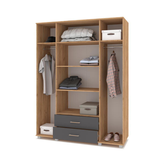 Шкафы распашные, Модульная система Ева Е43 Шкаф