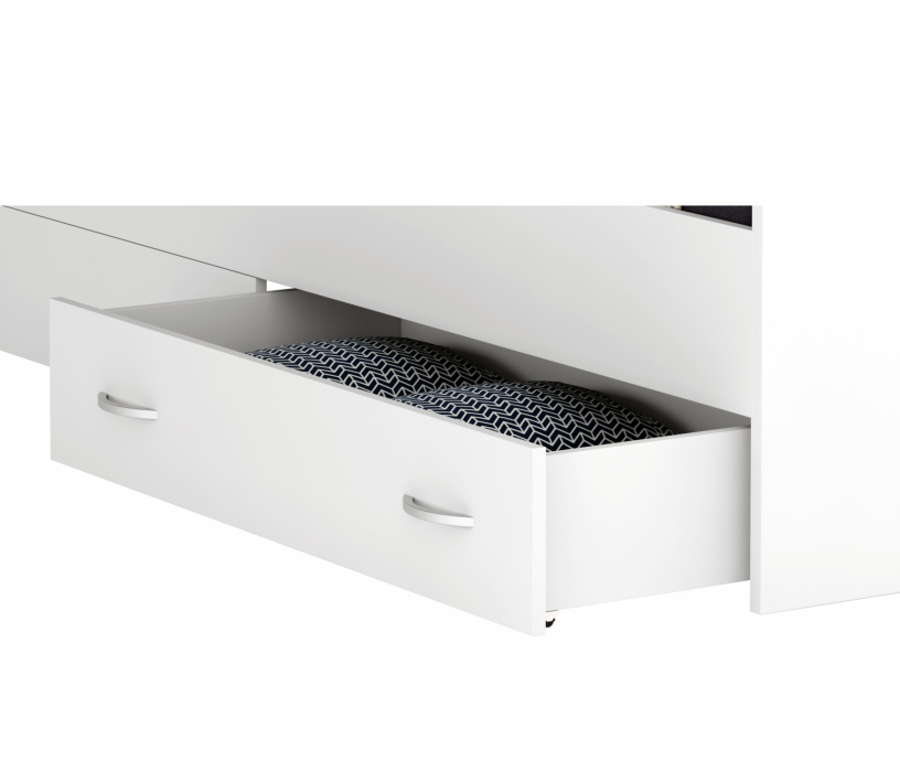 Полутораспальные, Кровать Доминика с блоком, ящиками 120 и матрасом АСТРА