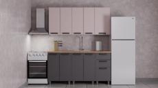 Кухонные гарнитуры, ГК Аленушка 1,6м Магнолия (без столешницы)