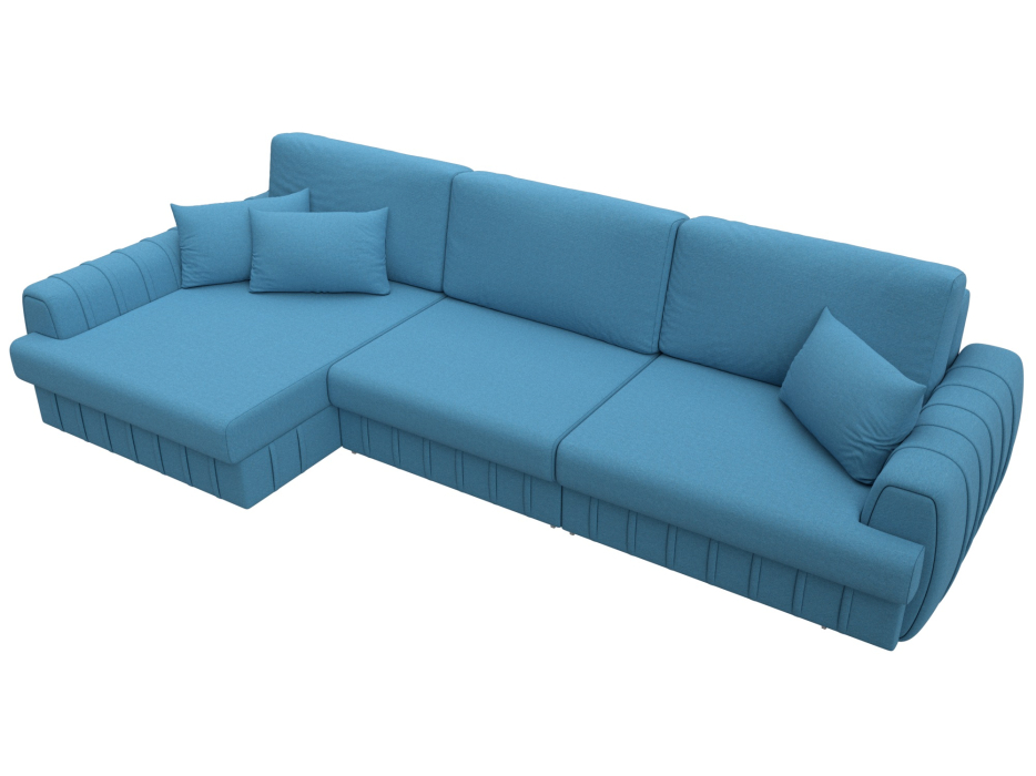 Диваны угловые в гостиную, Диван угловой Лига-057 НПБ Лонг угол левый, рогожка Амур