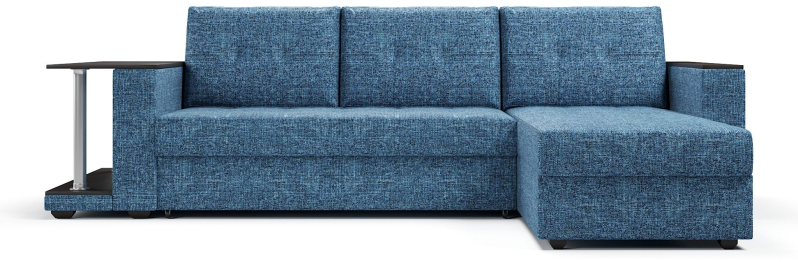 Диван-кровать угловой со столом Атланта Классик 145 , рогожка