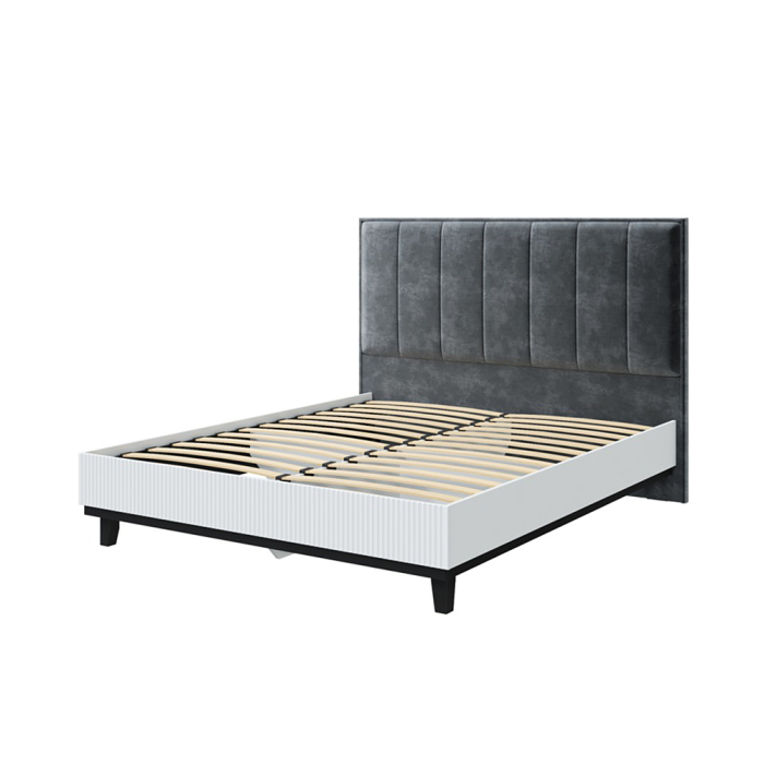 Кровати с мягким изголовьем, Кровать Шарлиз с мягким изголовьем, 1200, с основанием