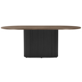 Стол Барон О 180 х 90 (черные ноги)