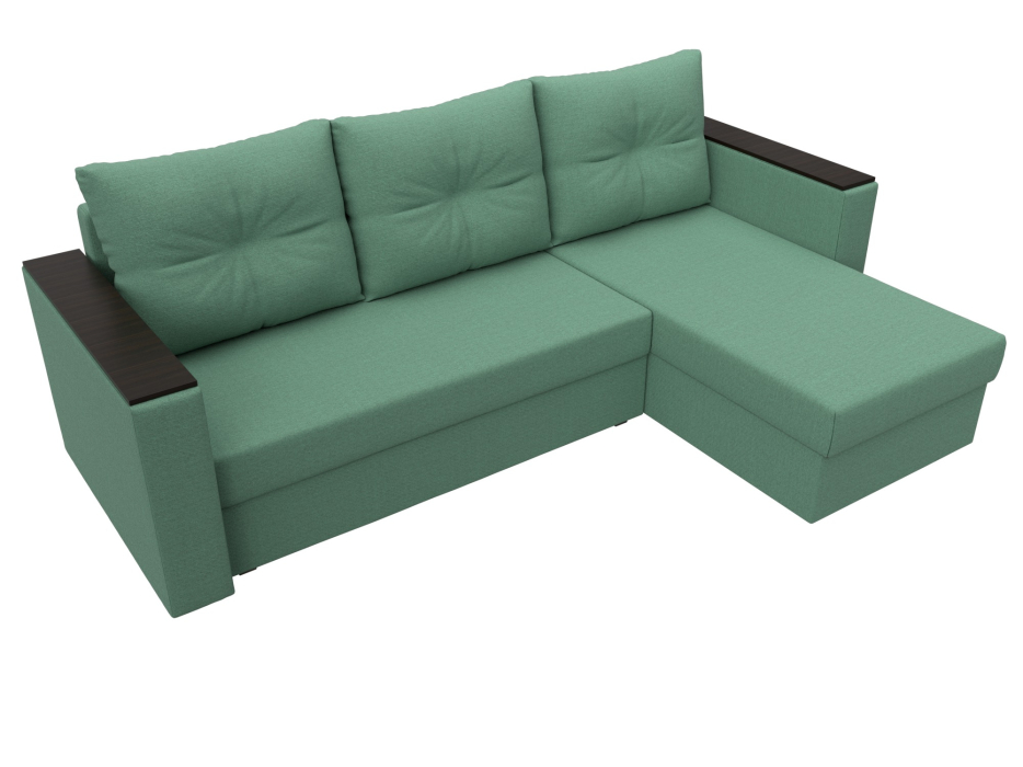 Диваны угловые в гостиную, Диван угловой Атланта бес стола универсальный угол, рогожка Амур