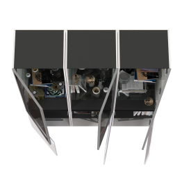 Горка в гостиную с с тремя стеклянными дверками Сидней 13.201