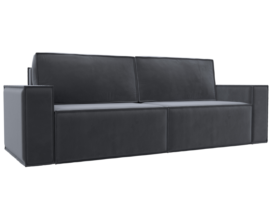 Диваны еврокнижки, Диван прямой Куба Лайт, велюр SEVEN