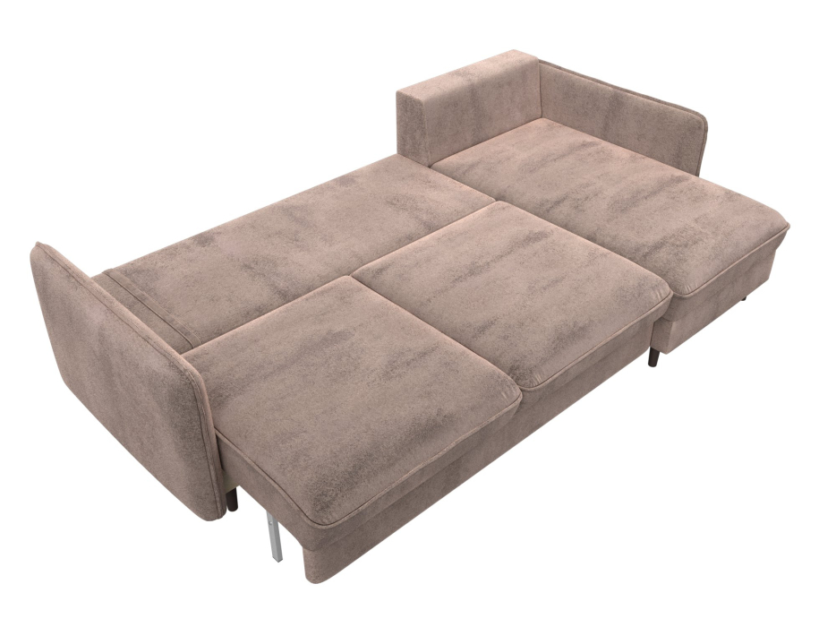 Диваны угловые в гостиную, Диван угловой Лига-064 НПБ угол универсальный, велюр TOWER