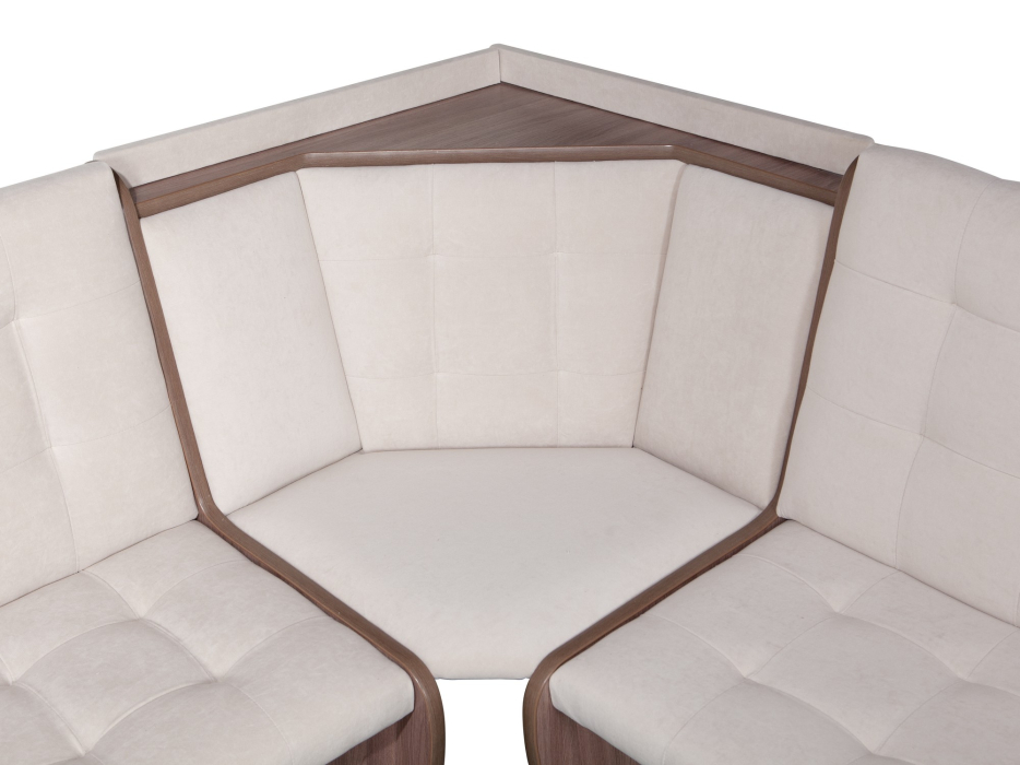 Кухонные уголки, Кухонный уголок Стиль 1Л Ясень шимо темный / велюр