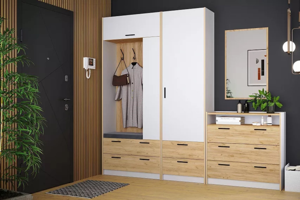 Шкафы распашные, Шкаф для одежды Оттавия НМ 014.66