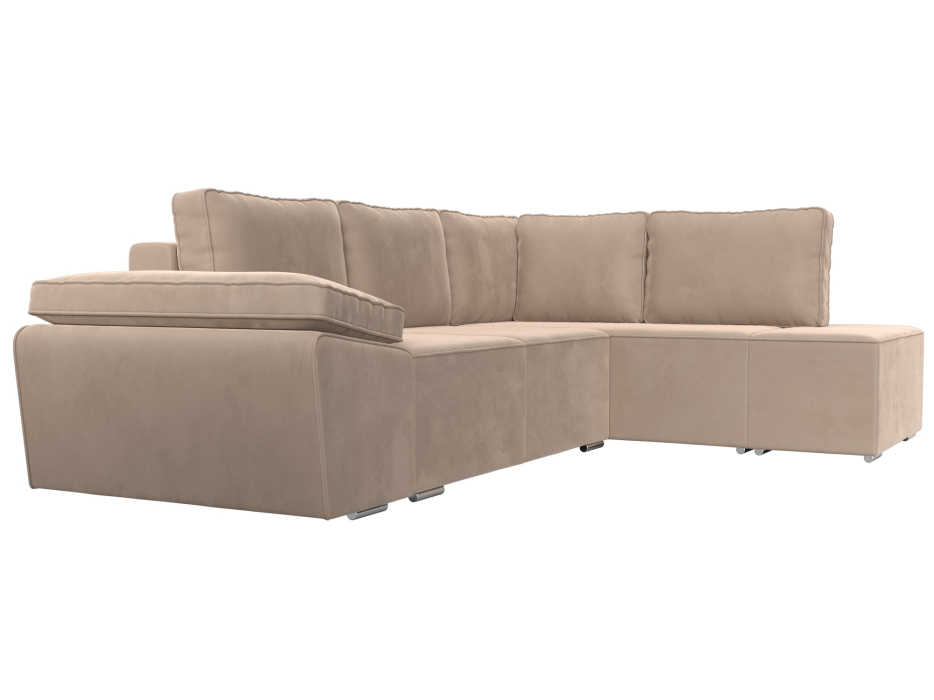 Диваны угловые в гостиную, Угловой диван Хьюго правый угол, велюр