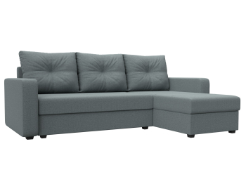 Диван угловой Ливерпуль Лайт правый угол, рогожка Амур