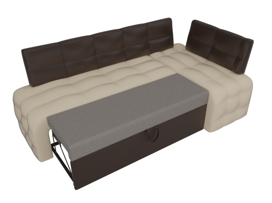 Диваны угловые кухонные, Кухонный угловой диван Люксор правый угол, экокожа