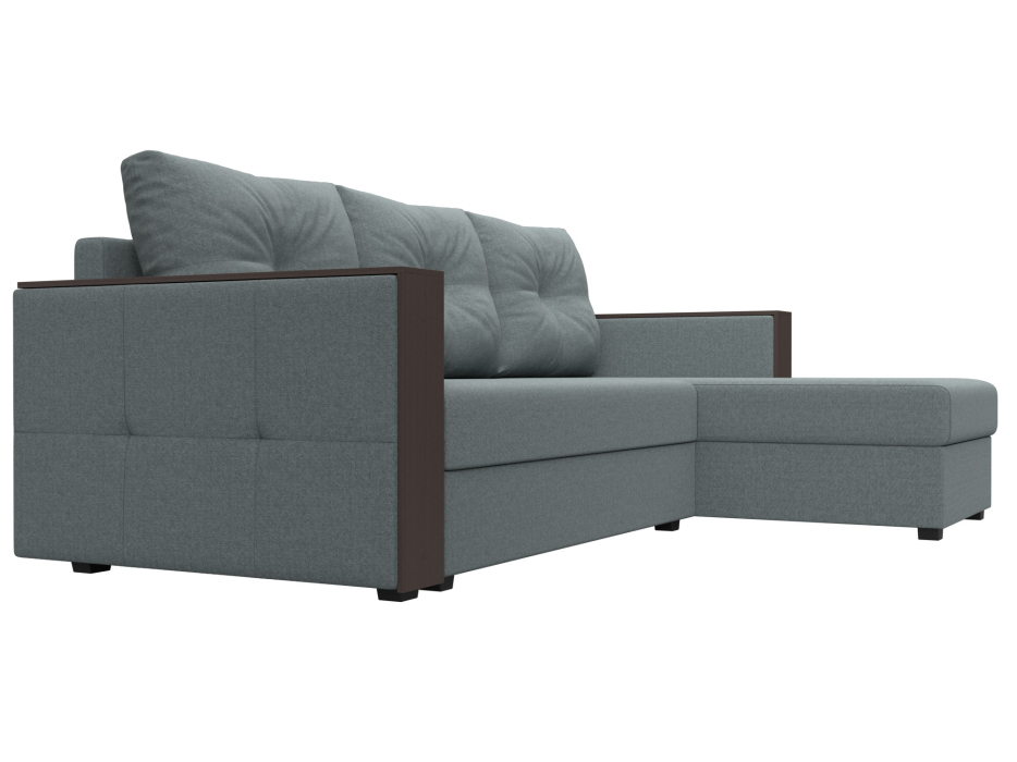 Диваны угловые в гостиную, Диван угловой Валенсия Лайт правый угол, рогожка Амур