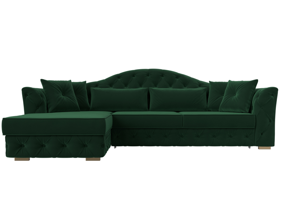 Диваны угловые в гостиную, Диван угловой Артис левый угол, велюр