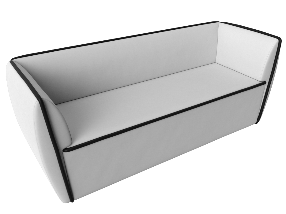 Дизайнерские диваны для гостиной, Прямой диван Бергамо 3-х местный, экокожа