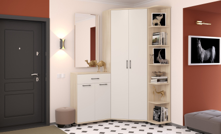 Модульная прихожая Грейс композиция 6  Ясень Асахи