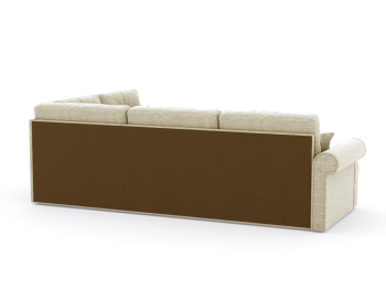 Диван-кровать угловой Мирта дельфин, рогожка Люкс