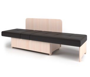 Кушетка Гамма Лайт левый, экокожа / Корфу