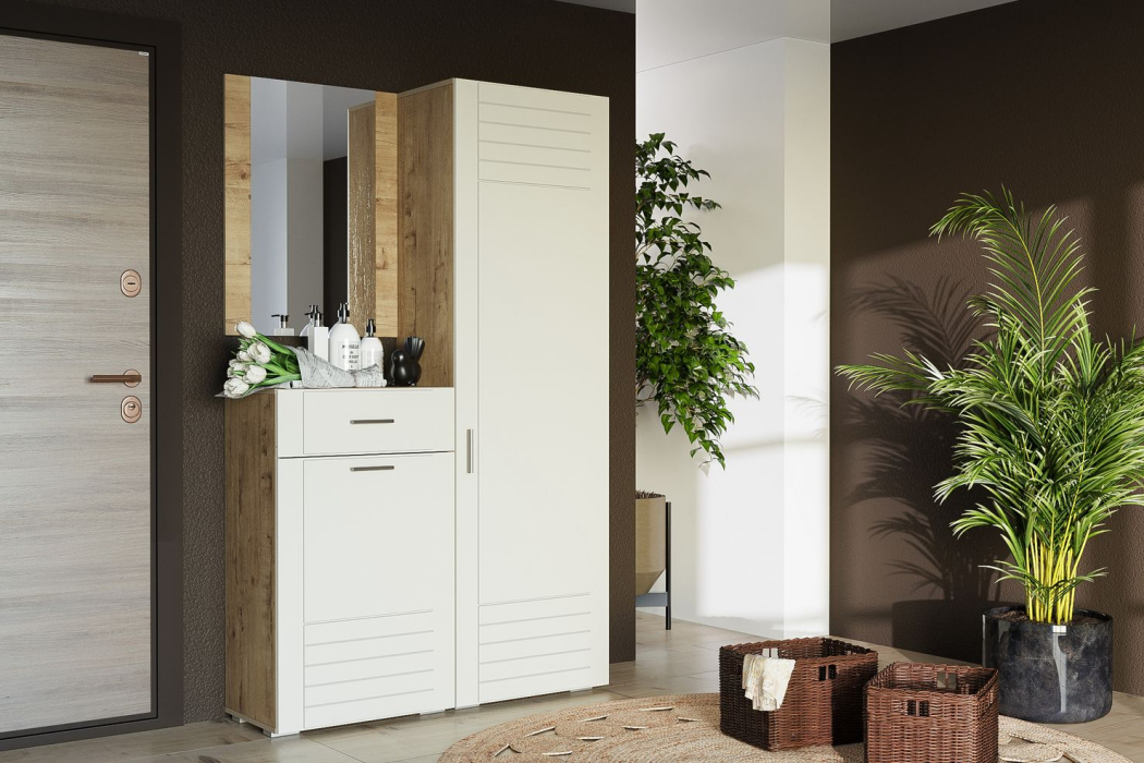 Шкафы пеналы, Ливорно Шкаф для одежды НМ 013.16 