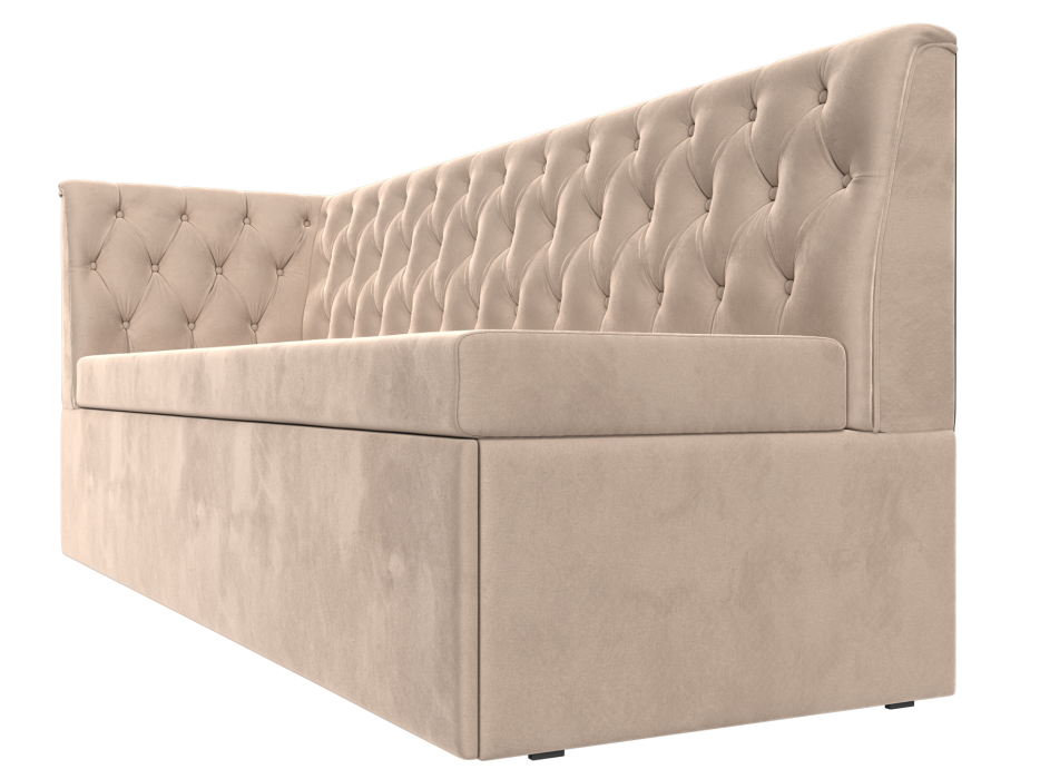 Диваны угловые кухонные, Диван кухонный Маркиз с углом слева, велюр