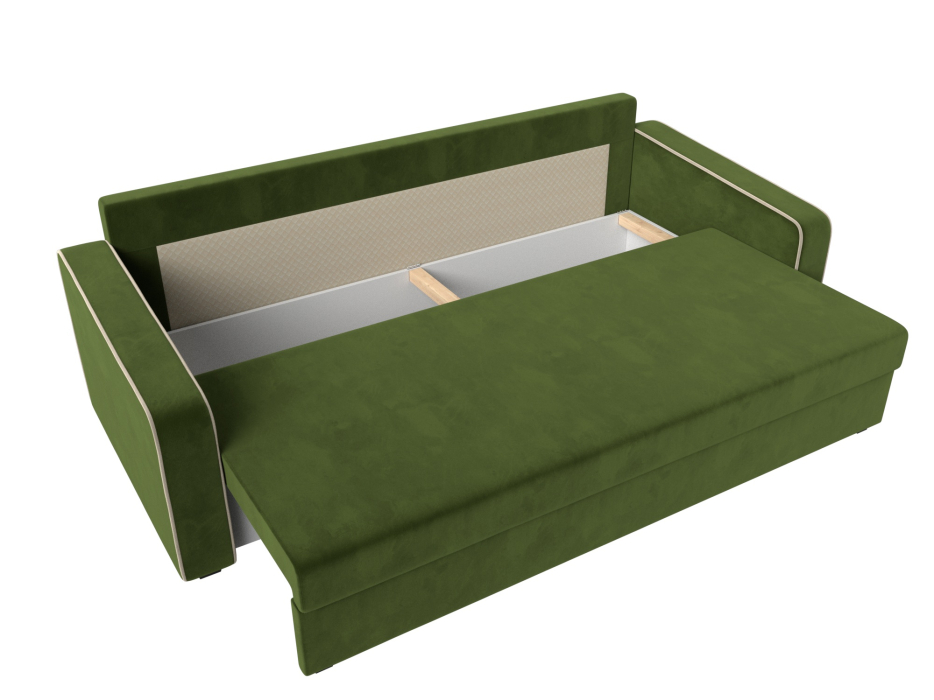 Диваны еврокнижки, Прямой диван Лига-009, микровельвет