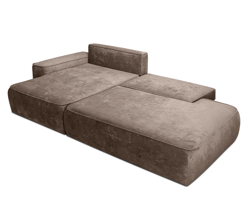 Диваны еврокнижки, Диван угловой "Бали"со спальным местом, микровелюр