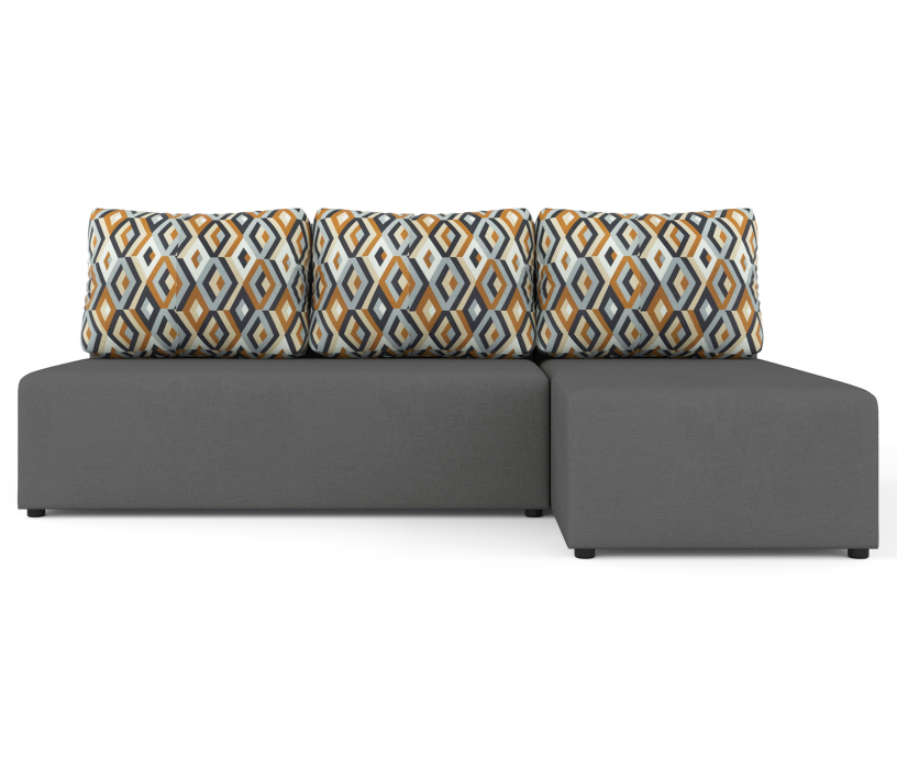 Диваны угловые в гостиную, Угловой диван-кровать Рим, велюр