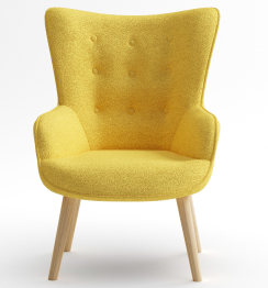 Кресло интерьерное Шелли, искусственный мех