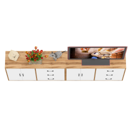 Два комода РВК 123-1204 с ящиками и дверками