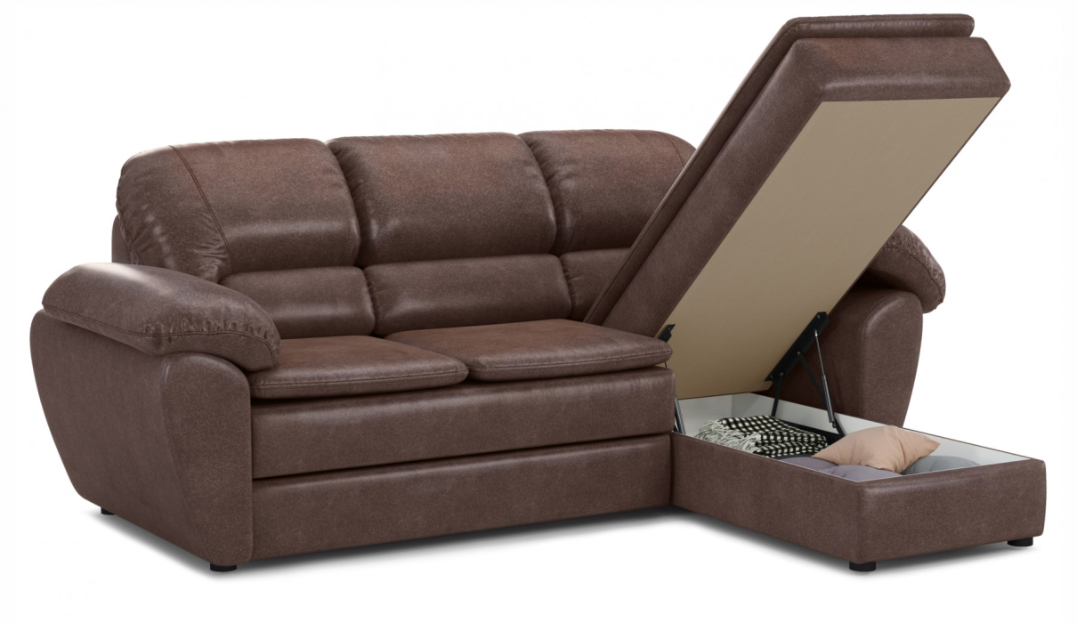 Диваны угловые, Бергамо угол правый с оттоманкой