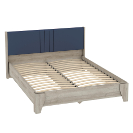 Кровать Лежер КР-311 1,6, дуб серый, ткань missoni 14