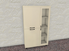 Шкафы распашные, Модульная система Грейс Шкаф ШК-5081  Серый Кашемир