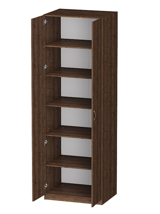 Для одежды, Распашной шкаф Лайф с полками 80*60*240 Дуб экспрессив