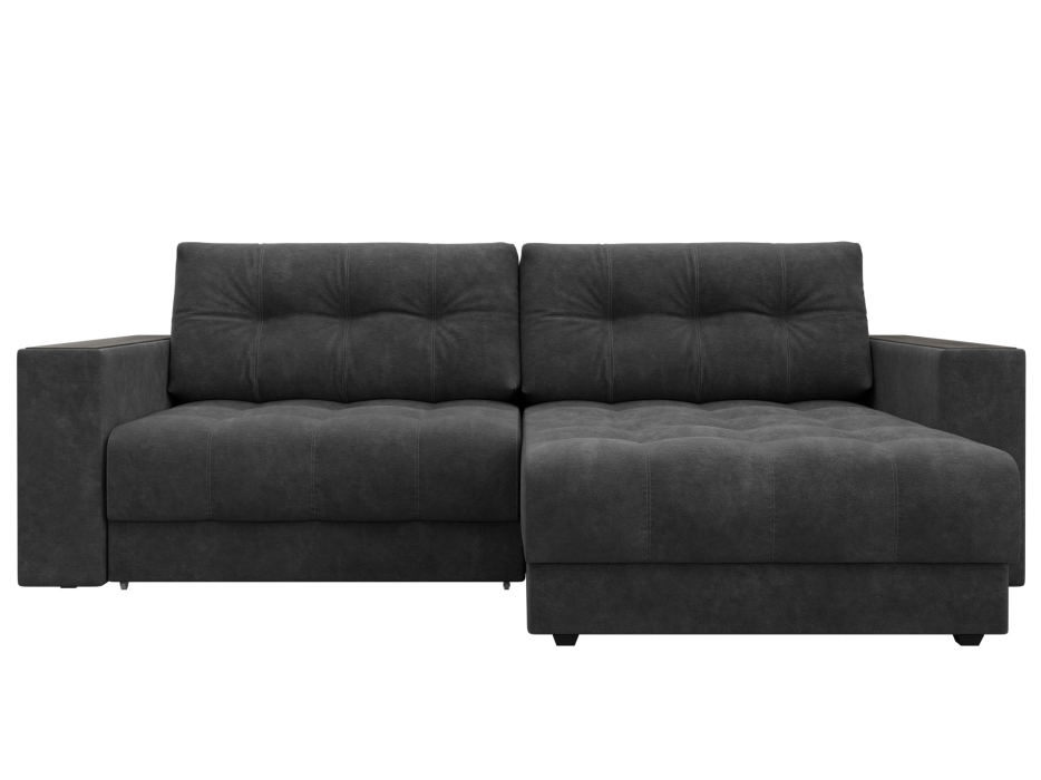 Дизайнерские диваны для гостиной, Диван угловой с декором Лига-049 НПБ, велюр BRUT