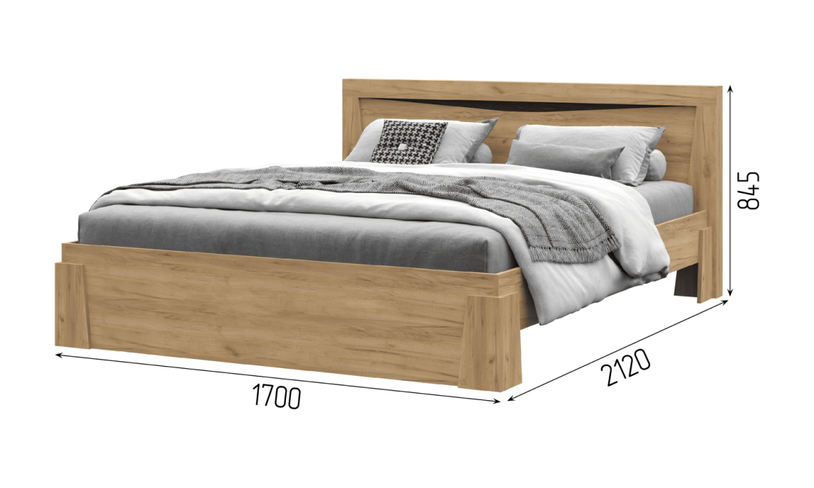 Кровати 160х200, Кровать 1,6 с настилом КР 703 спальня Паола