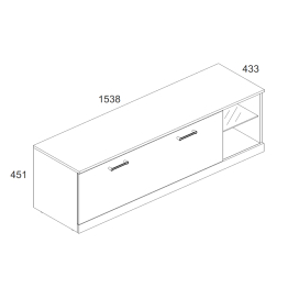 Тумба RTV 1S2N, JAGGER