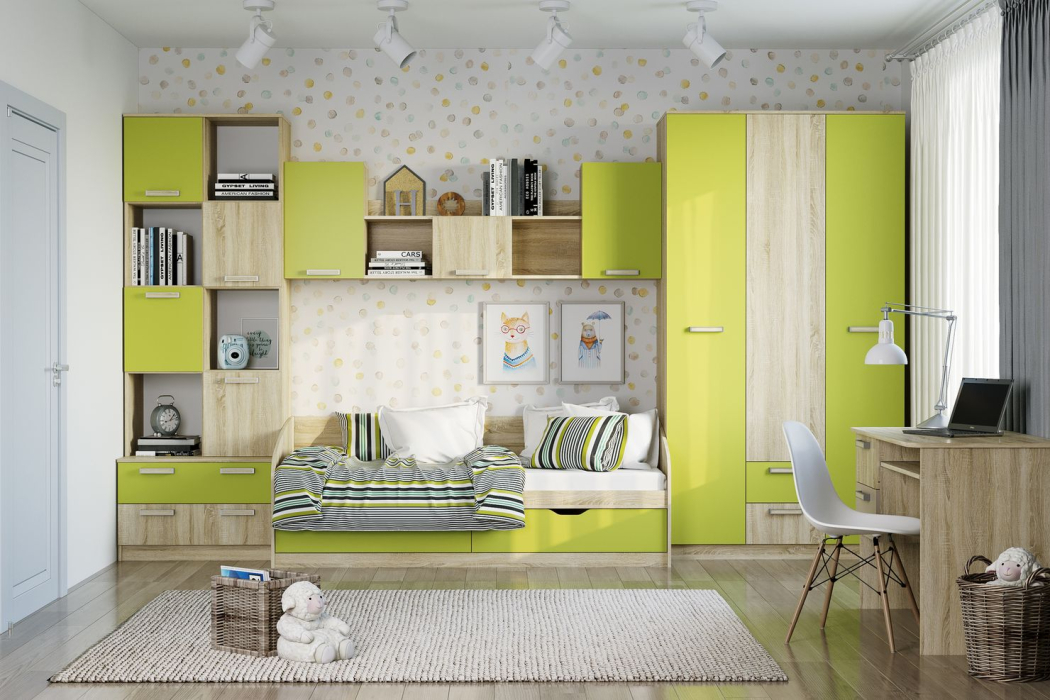 Закрытые, Акварель НМ 013.10 М Шкаф комбинированный