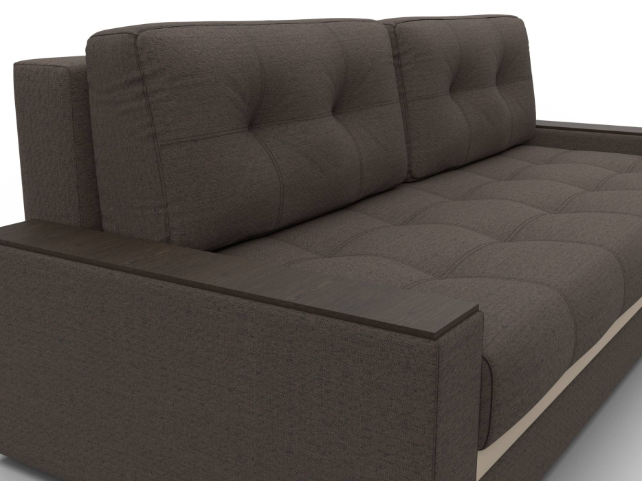 Диваны прямые, Диван прямой с декором Лига-096 НПБ, рогожка Амур / экокожа