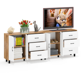 Два комода РВК 123-1204 с ящиками и дверками