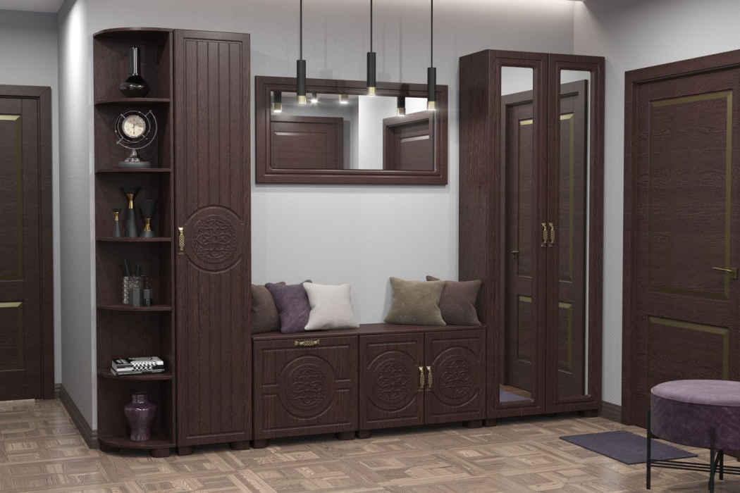 Шкафы распашные, Шкаф с зеркалом «Монблан» МБ-21К