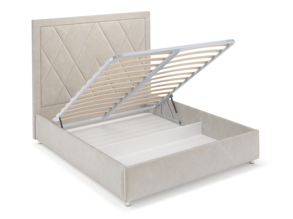 Мягкая кровать, Кровать Треви 160 см (Бархат)