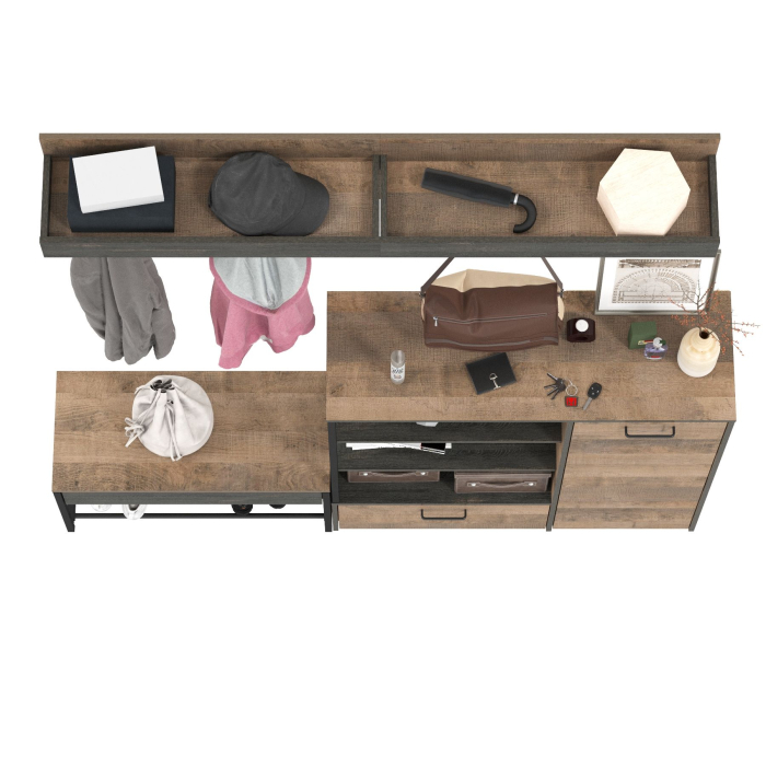 Прихожие, Обувница для прихожей Трувор с комодом и двумя вешалками для одежды