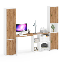 Стол-трансформер письменный Лидер-8 с пеналом с нишей и пеналом МД 21Б