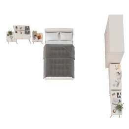 Спальный гарнитур из ДСП Афина кровать 1200