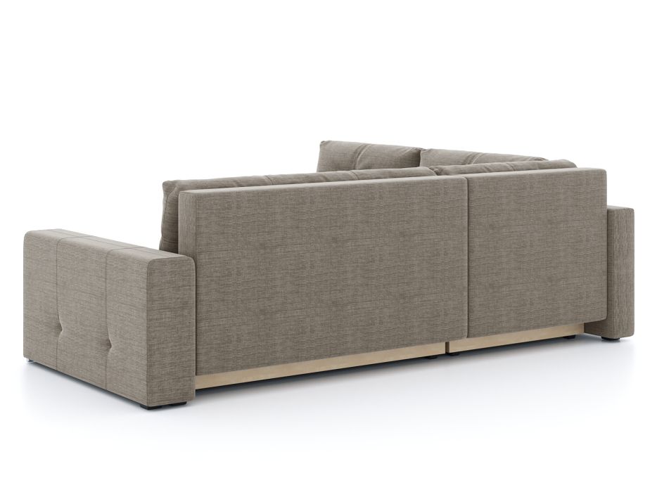 Диваны угловые в гостиную, Диван-кровать угловой Леос НПБ, рогожка Люкс