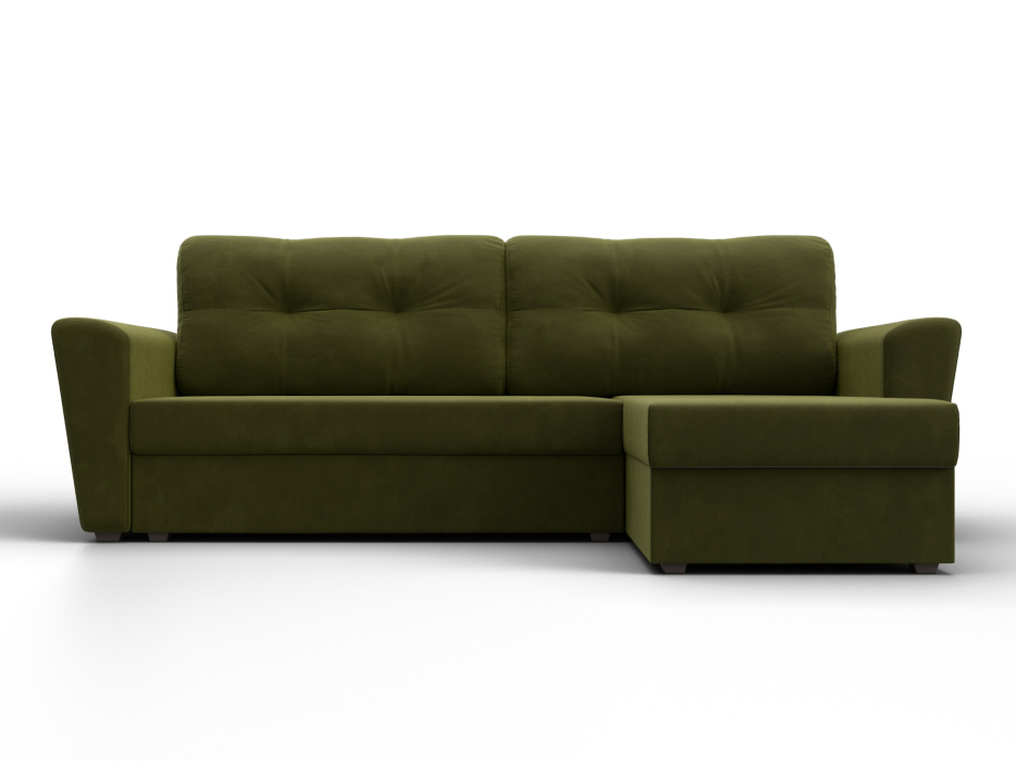 Диваны угловые в гостиную, Угловой диван Амстердам Лайт правый угол, микровельвет