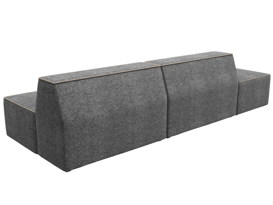 Дизайнерские диваны для гостиной, Прямой модульный диван Монс Модерн левый, рогожка