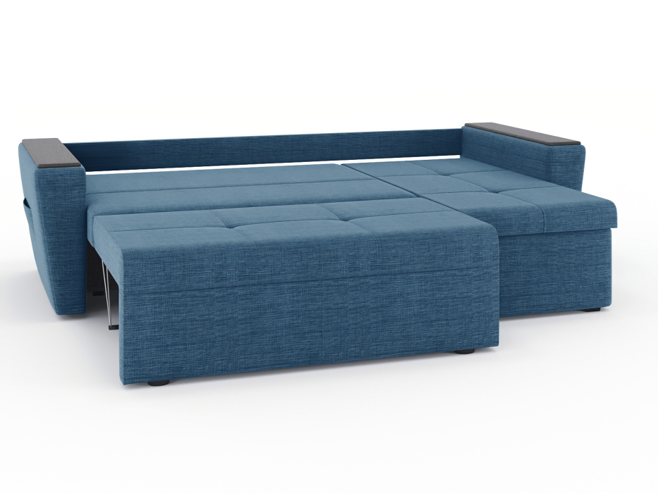 Диваны угловые в гостиную, Диван-кровать угловой Дубай Майами еврокнижка трехсекционная, рогожка Люкс