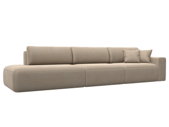 Диван прямой Лига-036 Модерн Лонг подлокотник справа, велюр