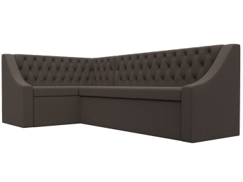 Диван кухонный угловой Мерлин левый угол, рогожка Амур